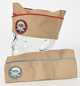 WWII US ARMY AIRBORNE OVERSEAS CAP LOT PARATROOPER