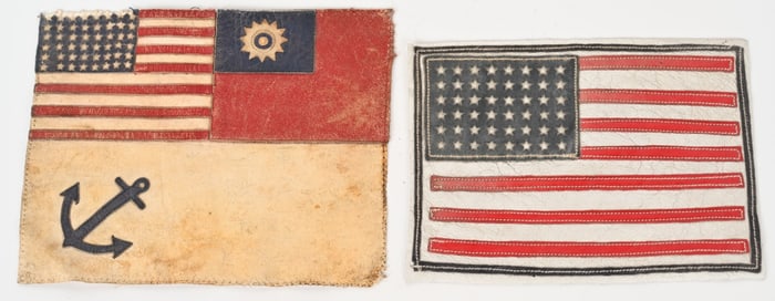 WWII US NAVY LEATHER BLOOD CHIT LOT WW2