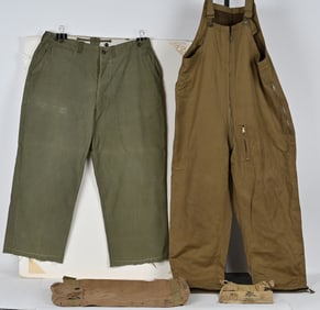 WWII US & JAPANESE FIELD GEAR LOT TANKER OVERALLS