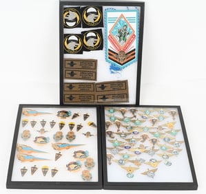 LARGE LOT OF RUSSIAN & REPUBLICS PARATROOPER BADGE