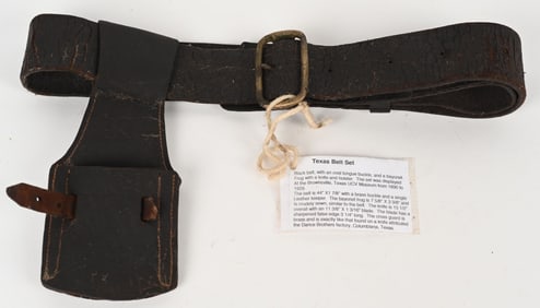 EARLY LEATHER & FROG INFANTRYMAN'S BELT RIG