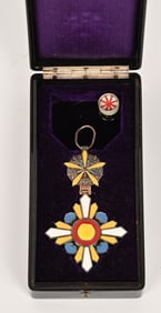 WWII JAPANESE ORDER OF THE AUSPICIOUS CLOUDS WW2