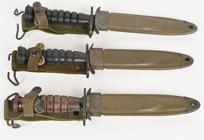 EARLY M4 COMBAT BAYONET LOT KINFOLKS UTICA