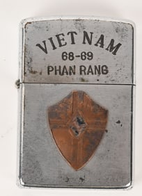 VIETNAM DOUBLE ENGRAVED ZIPPO LIGHTER PHAN RANG