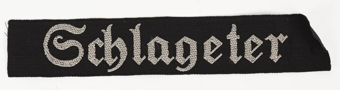 WWII NAZI GERMAN SA HONOR SCHLAGETER CUFFTITLE WW2