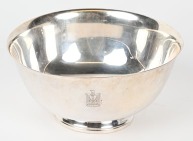 IRAQ WAR SADDAM HUSSEIN SILVER PLATED BOWL
