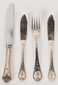 SADDAM HUSSEIN SILVER TABLEWARE PALACE IN BAGHDAD