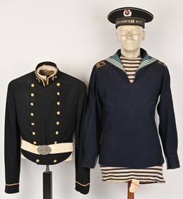 US NAVAL ACADEMY & SOVIET UNION NAVY JUMPER & CAP