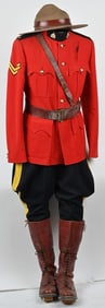 MOUNTED CANADIAN MILITARY POLICE UNIFORM RED SERGE