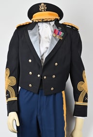 VIETNAM ERA FULL DRESS UNIFORM W MEDALS VISOR HAT