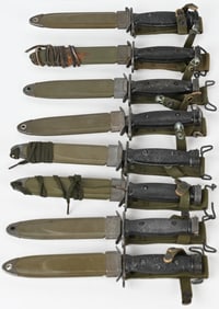 LOT OF M4 BAYONETS PAL UTICA CASE IMPERIAL