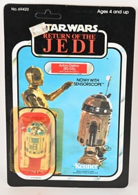 STAR WARS ROTJ R2-D2 w/ SENSORSCOPE 77A BACK MOC