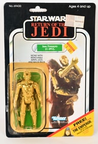STAR WARS ROTJ SEE-THREEPIO C-3PO 65C BACK MOC