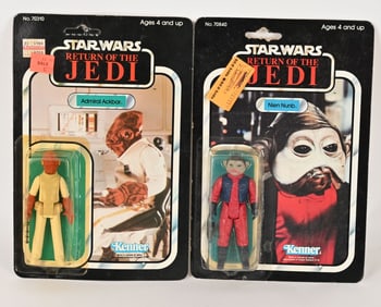 STAR WARS ROTJ NIEN NUNB & ADMIRAL ACKBAR MOC