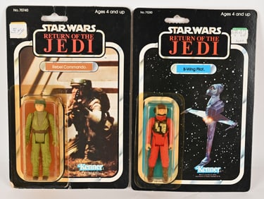 STAR WARS ROTJ REBEL COMMANDO & B-WING PILOT MOC