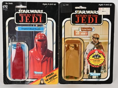 STAR WARS ROTJ PRUNE FACE & EMPEROR'S ROYAL GUARD