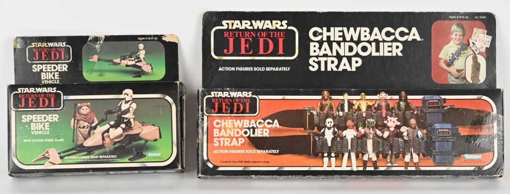 STAR WARS ROTJ SPEEDER BIKE & BANDOLIER MIB (1 of 9)