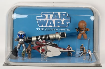 WALMART STAR WARS THE CLONE WARS STORE DISPLAY