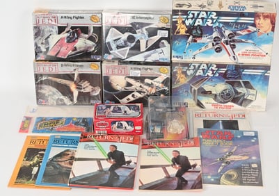 STAR WARS MODEL, CARDS, BOOKS, & MORE