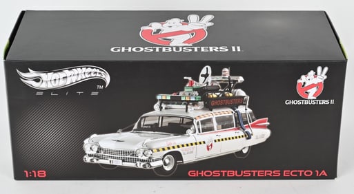 HOT WHEELS ELITE 1:18 GHOSTBUSTERS II ECTO 1A MIB