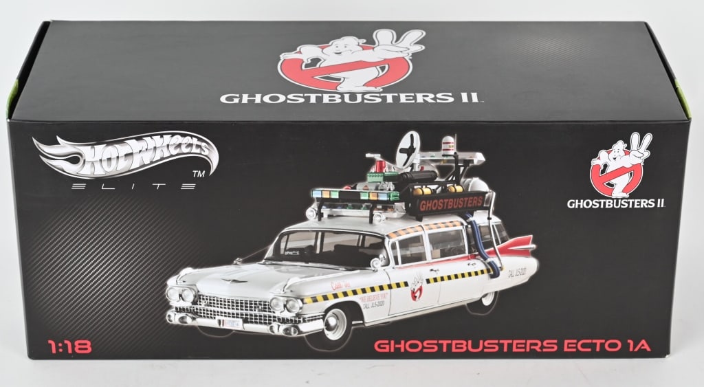 Hot Wheels Elite 1:18 Ghostbusters Ii Ecto 1a Mib