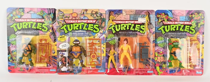 4- TEENAGE MUTANT NINJA TURTLE ACTION FIGURES MOC