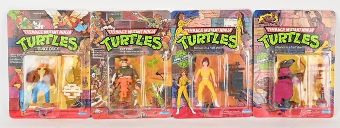 4- TEENAGE MUTANT NINJA TURTLE ACTION FIGURES MOC