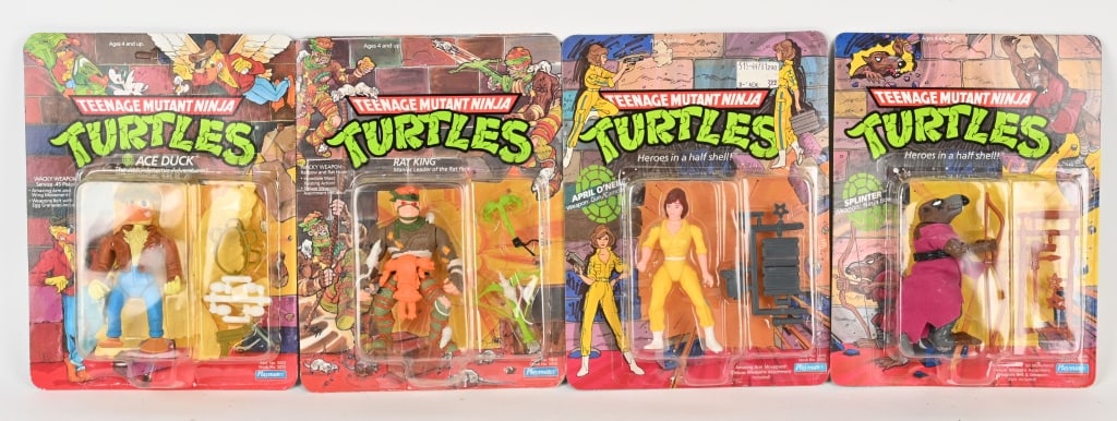 4- TEENAGE MUTANT NINJA TURTLE ACTION FIGURES MOC (1 of 5)