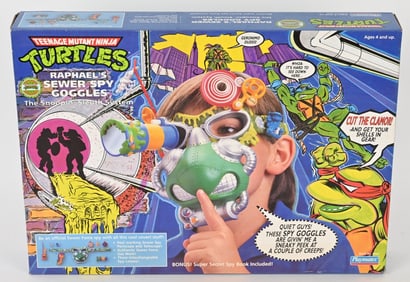 1990 TMNT RAPHAEL'S SEWER SPY GOOGLES MIB