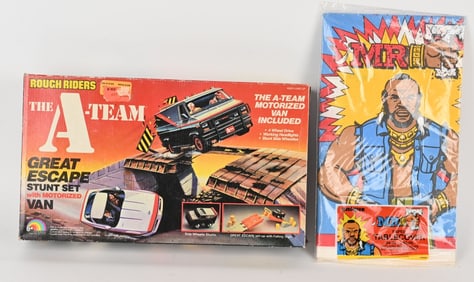 LJN ROUGH RIDERS A-TEAM GREAT ESCAPE STUNT SET MIB