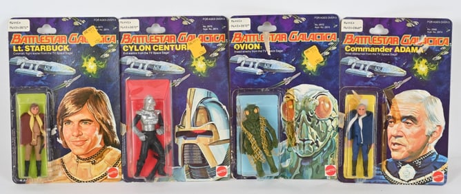 4- MATTEL BATTLESTAR GALACTICA ACTION FIGURES