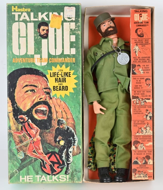 Vtg Talking Gi Joe Adventure Team Commander W Box