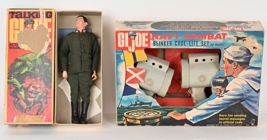 GI JOE NAVY COMBAT BLINKER SET & ACTION FIGURE