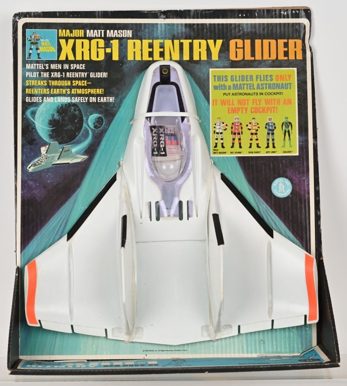MATTEL MATT MASON XRG-1 REENTRY GLIDER MOC (1 of 4)