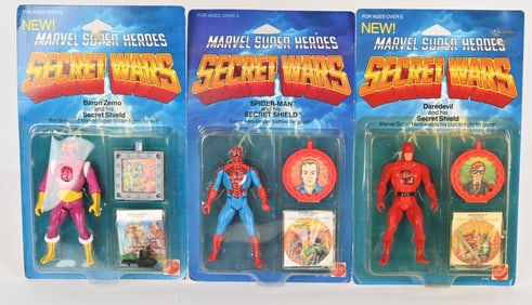 1984 MATTEL SECRET WARS ACTION FIGURES MOC