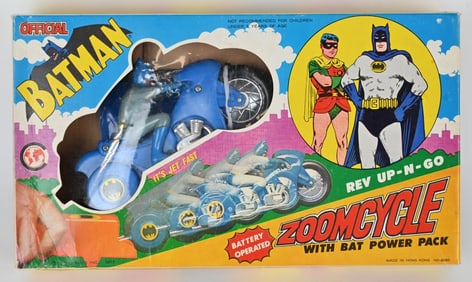 BATMAN BATTERY OP ZOOMCYCLE IN BOX