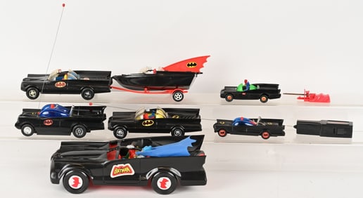 LOT OF VINTAGE BATMOBILES