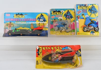 VINTAGE BATMAN VEHICLES w/ CARDS