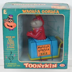 1965 IDEAL Windup MAGILLA GORILLA TOONYKIN w/ BOX
