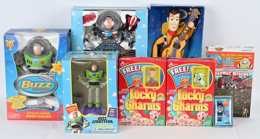 LOT TOY STORY BUZZ LIGHTYEAR & WOODY w/ BOXES