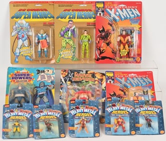 SUPER HERO ACTION FIGURE LOT ON CARDS