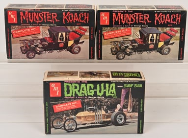 1966 AMT MUNSTER KOACHS & DRAG-U-LA KITS