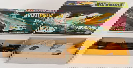 2- 1966 AURORA VOYAGE TO BOTTOM OF THE SEA KITS