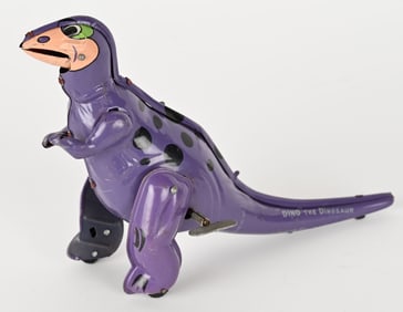 LINEMAR TIN WINDUP DINO THE DINOSAUR