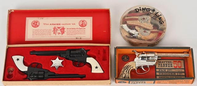 3- CAP GUNS w/ BOXES