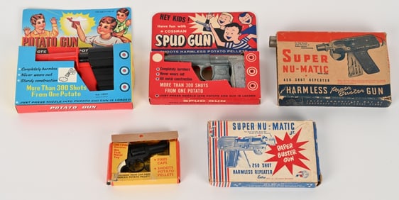 LOT OF TOY GUNS w/ BOXES