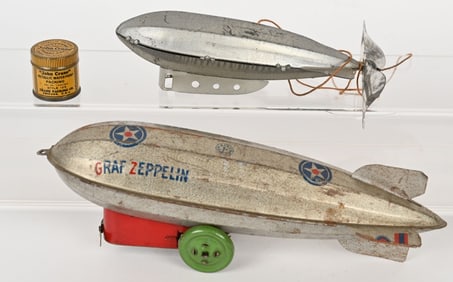 2- TIN ZEPPELIN TOYS
