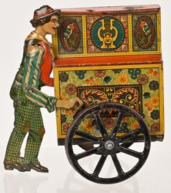 HANS EBERL TIN WINDUP ANTONIO ORGAN GRINDER