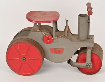 KEYSTONE PRESSED STEEL RIDE ON ROAD ROLLER