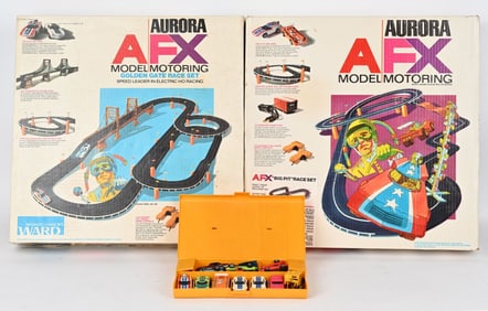 2- VINTAGE AFX SLOT CAR SETS &